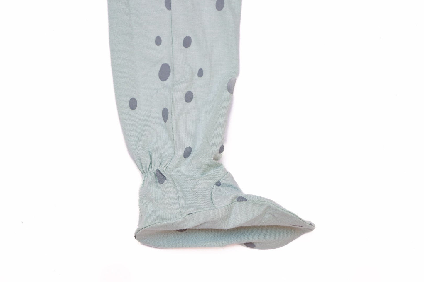 Organic Cotton Front Zipper Footie Pista Dot