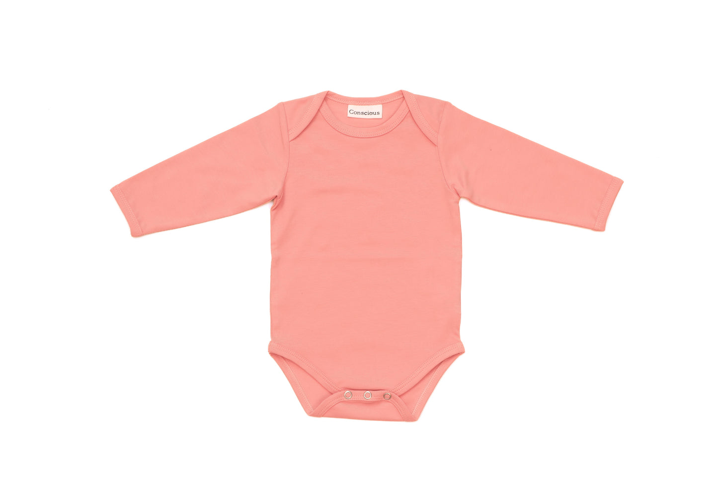 Organic Cotton Envelop Neck Bodysuit Melon