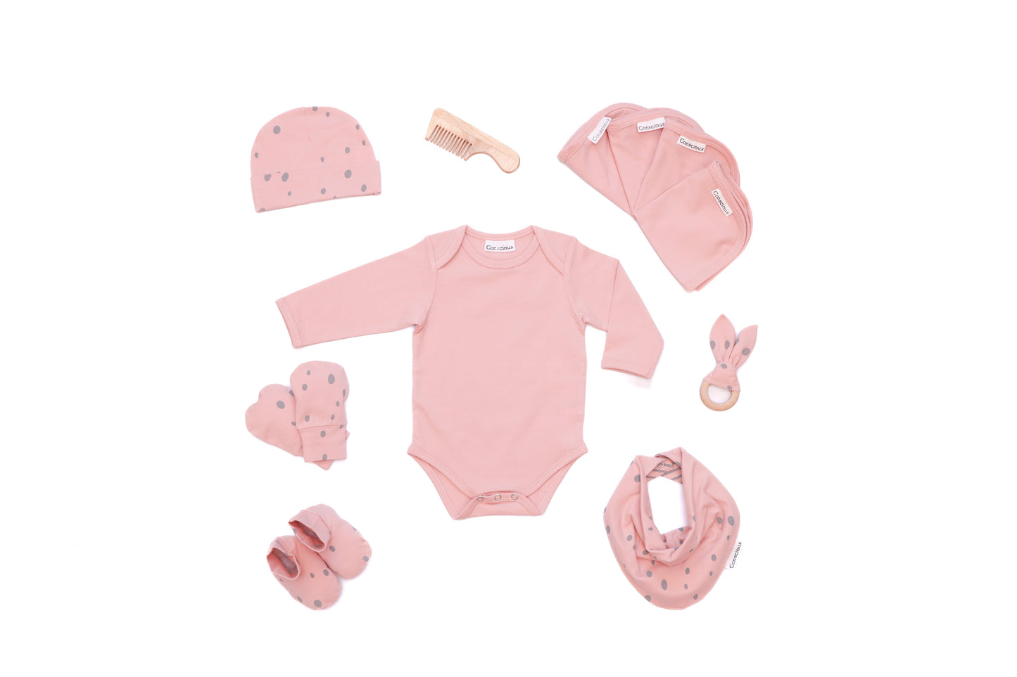 Organic Cotton Envelop Neck Bodysuit Pista