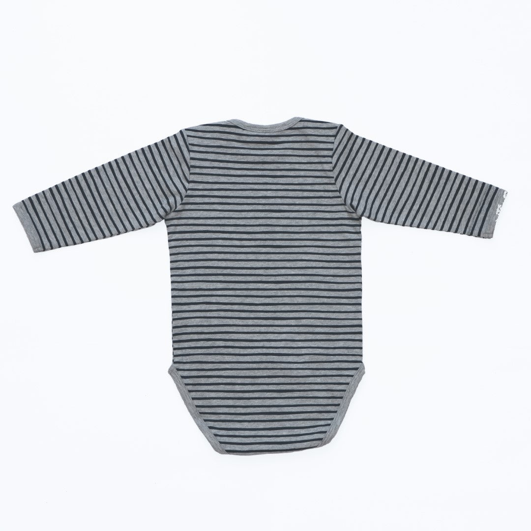 Organic Cotton Envelop Neck Bodysuit Blueberry Dots