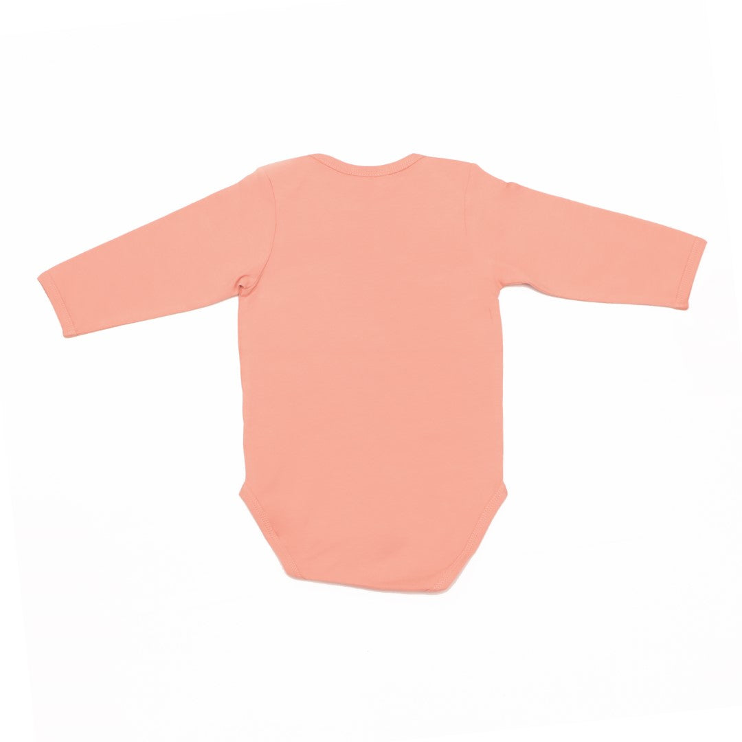 Organic Cotton Envelop Neck Bodysuit Blueberry Dots