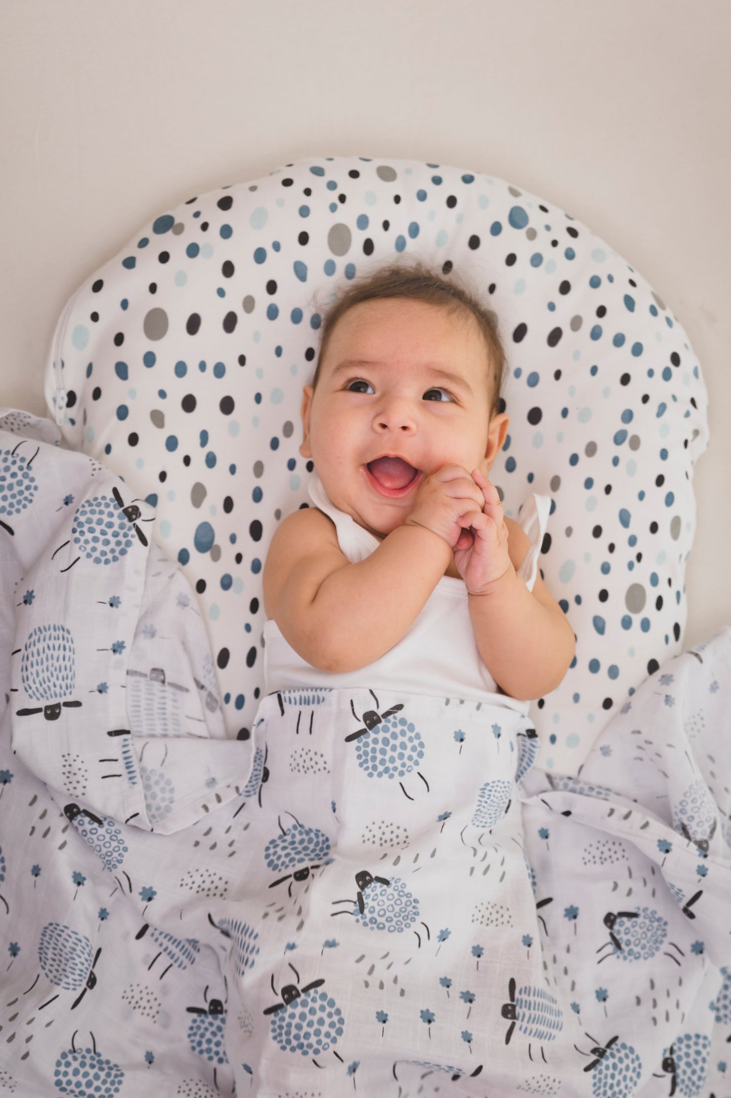 SNUGGLE BABY BED - 101 Dalmations - Blueberry Cream