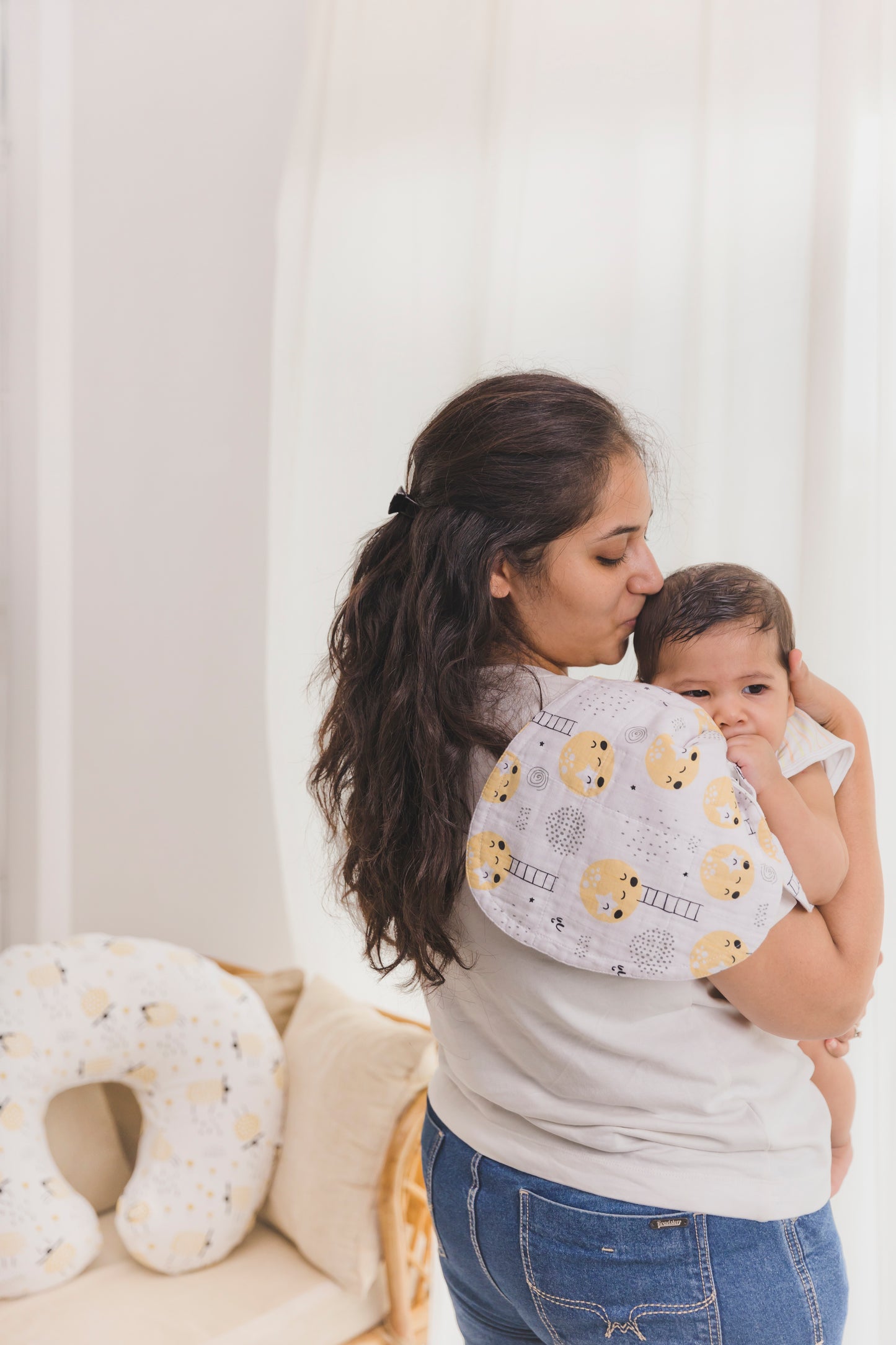 BURP CLOTH - Set of 3 - Lime & Lenomade