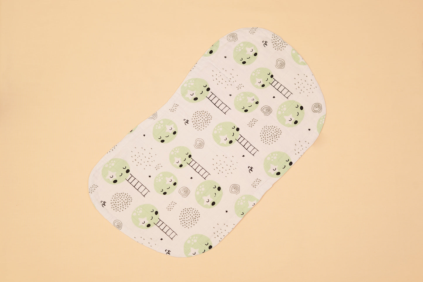 BURP CLOTH - Moon And The Starry Night - Whipper Seafoam