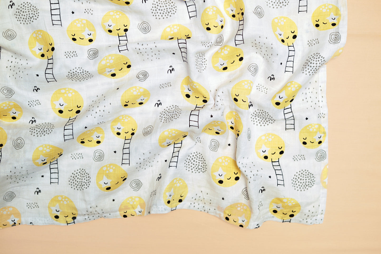 SWADDLE - Set of 2 - Moon & Dalmatians - Lime & Lenomade