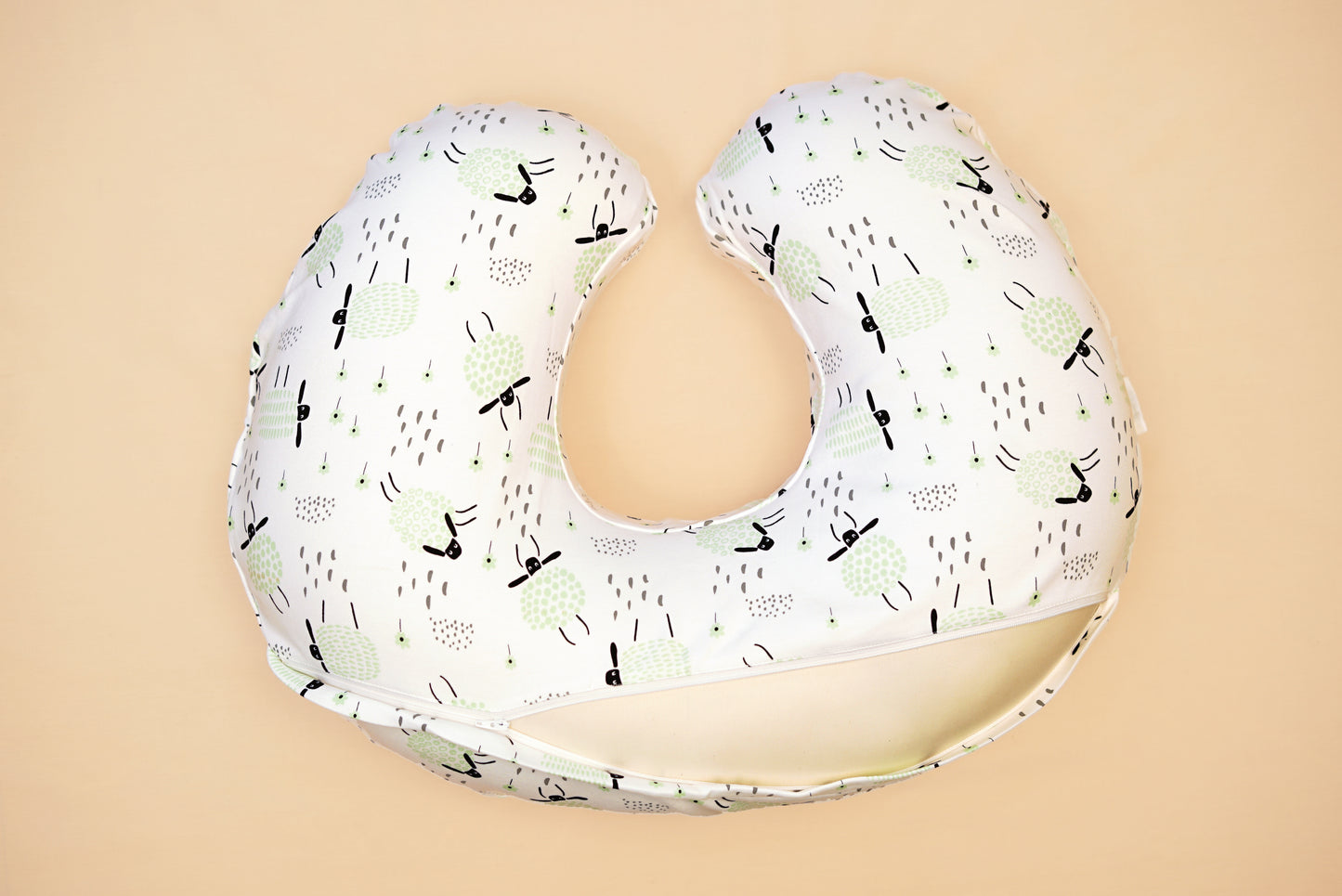 NURSING PILLOW - Baa Baa That Sheep - Whipper Seafoam