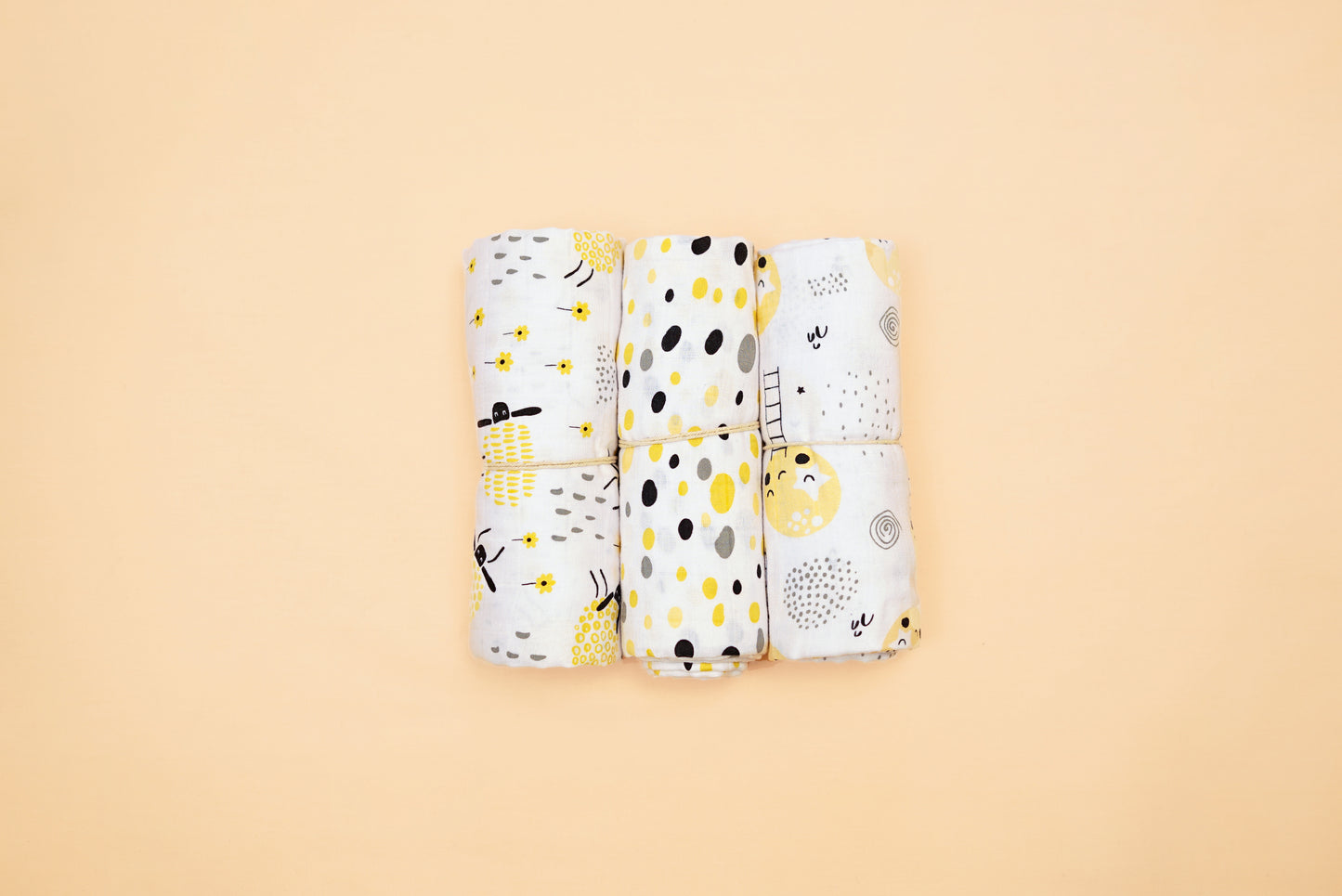 SWADDLE - Set of 3 - Lime & Lenomade