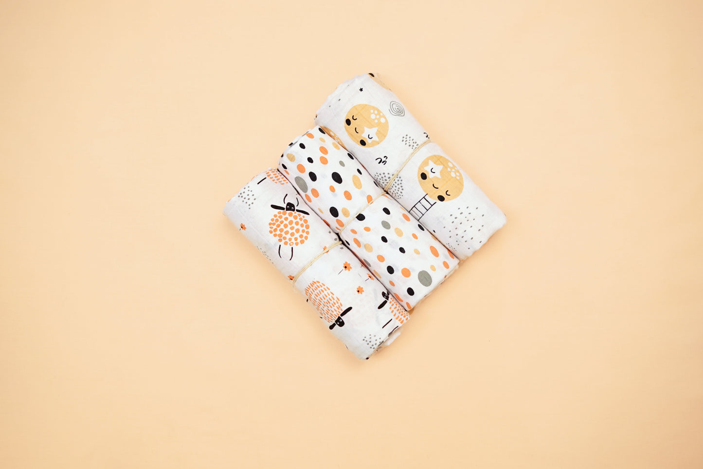 SWADDLE - Set of 3 - Butternut Squash