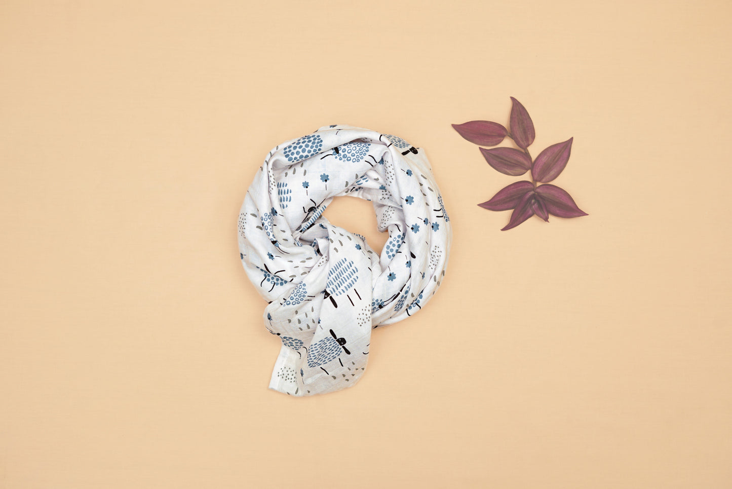 SWADDLE - Baa Baa That Sheep - Blueberry Cream