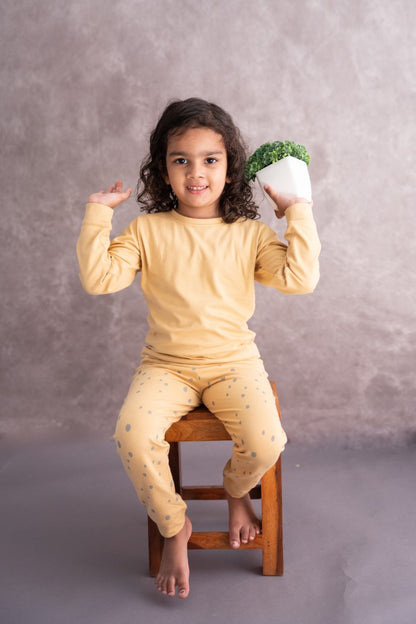 Organic Cotton Cord Set Bottom Print Sunshine Dot