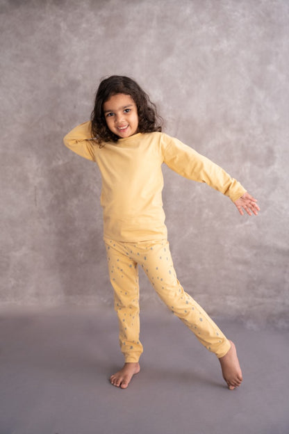 Organic Cotton Cord Set Bottom Print Sunshine Dot