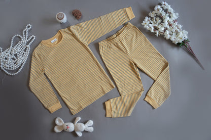 Organic Cotton Cord Set All over Print Sunshine Stripe