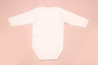 Organic Cotton Envelop Neck Bodysuit Pure White