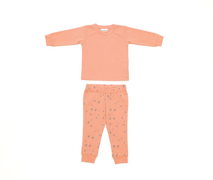 Organic Cotton Cord Set Bottom Print Melon Dot