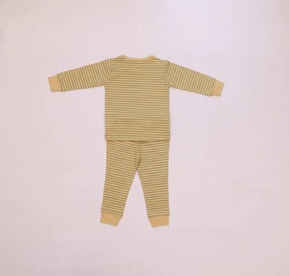 Organic Cotton Cord Set All over Print Sunshine Stripe