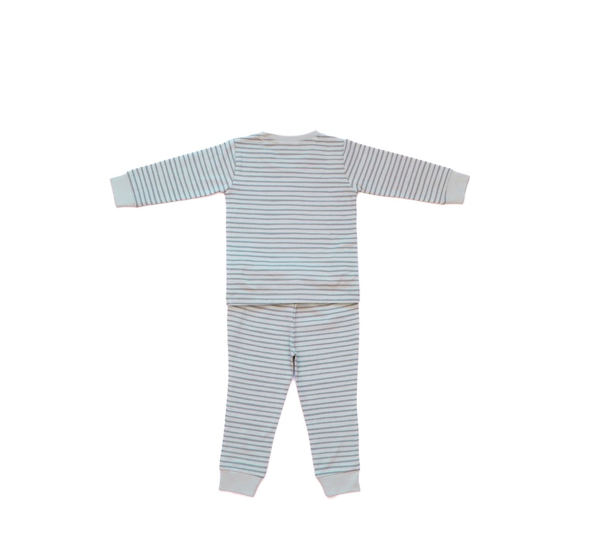 Organic Cotton Cord Set All over Print Pista Stripe