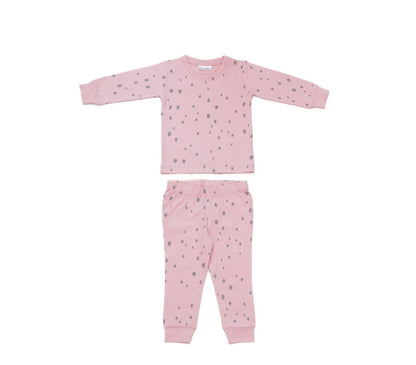 Organic Cotton Cord Set All over Print Bubbelgum Dot