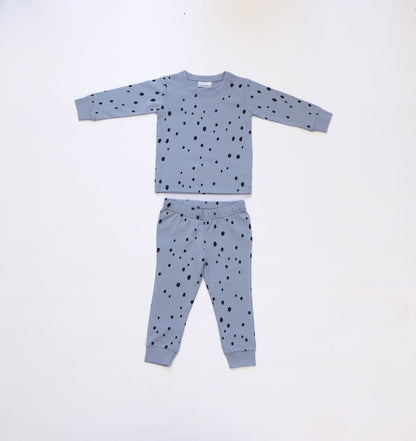 Organic Cotton Cord Set All over Print Blueberry Dot