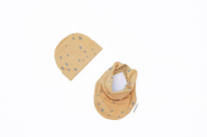 Organic Cotton Envelop Neck Bodysuit Yellow