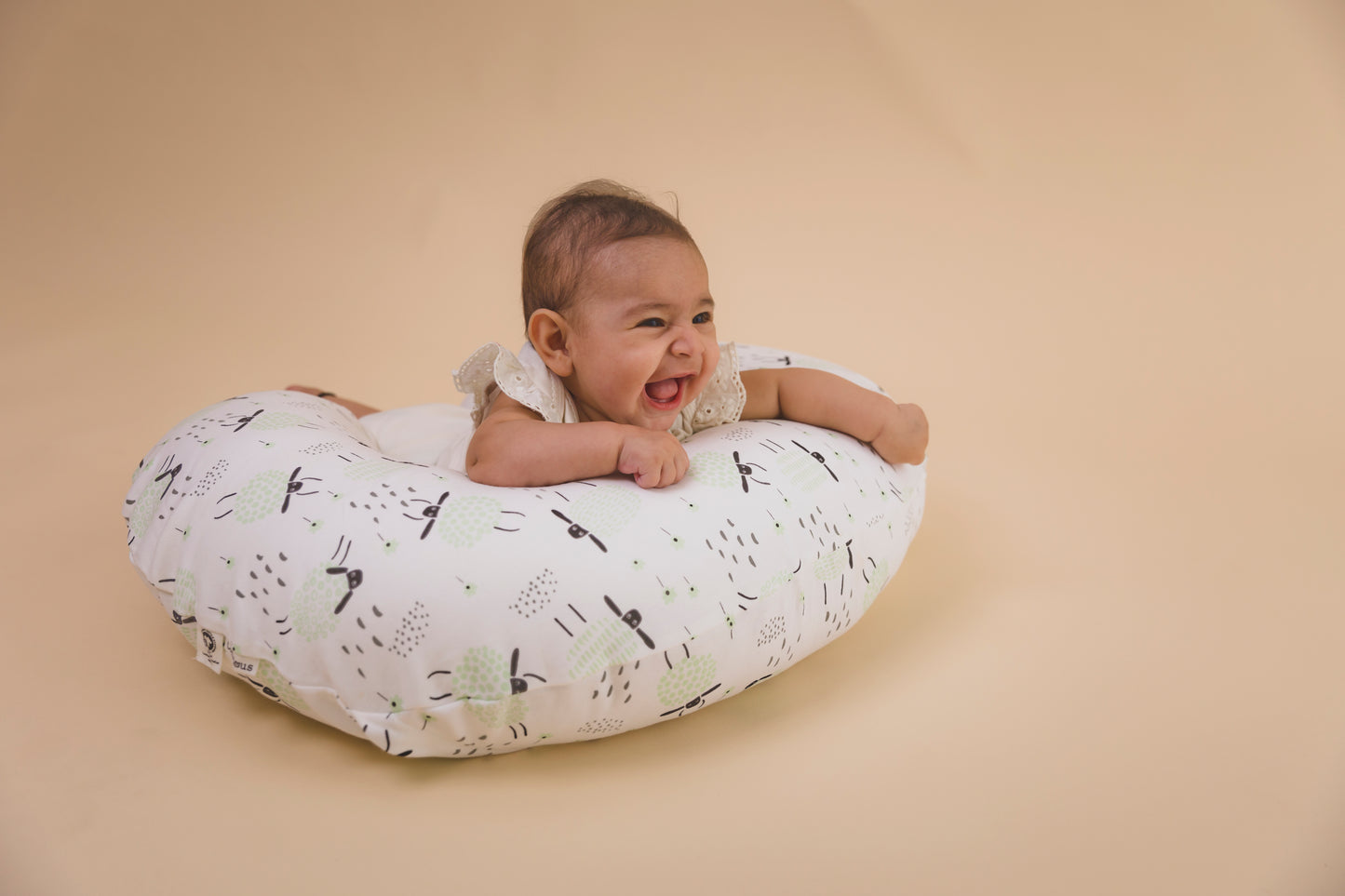 NURSING PILLOW  - Baa Baa That Sheep  - Whipper Seafoam