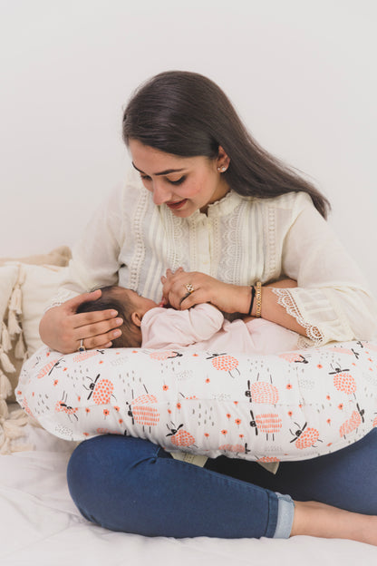 NURSING PILLOW  - Baa Baa That Sheep - Butternut Squash