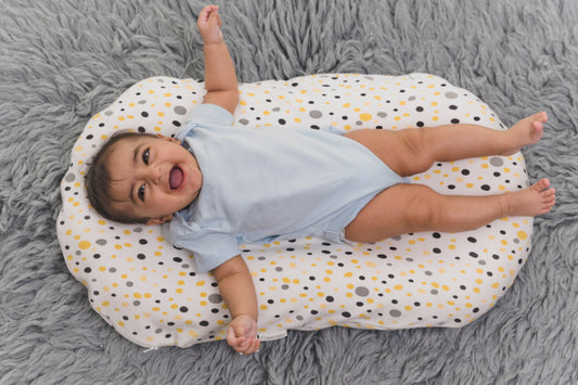 SNUGGLE BABY BED   - 101 Dalmations - Lime & Lenomade