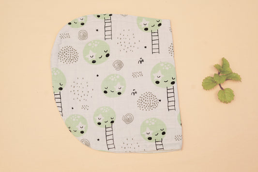 BURP CLOTH - Moon And The Starry Night - Whipper Seafoam
