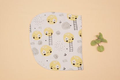 BURP CLOTH - Moon And The Starry Night - Lime & Lenomade