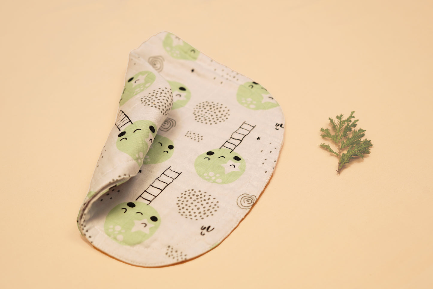 BURP CLOTH - Moon And The Starry Night - Whipper Seafoam