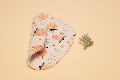 BURP CLOTH  - Baa Baa That Sheep - Butternut Squash