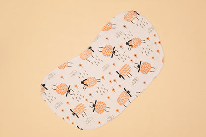 BURP CLOTH - Set of 2 - Sheep & Dalmatians - Butternut Squash
