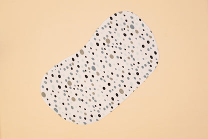 BURP CLOTH - Set of 2 - Sheep & Dalmatians - Blueberry Cream