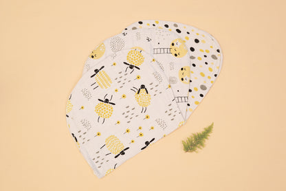 BURP CLOTH - Set of 3 - Lime & Lenomade