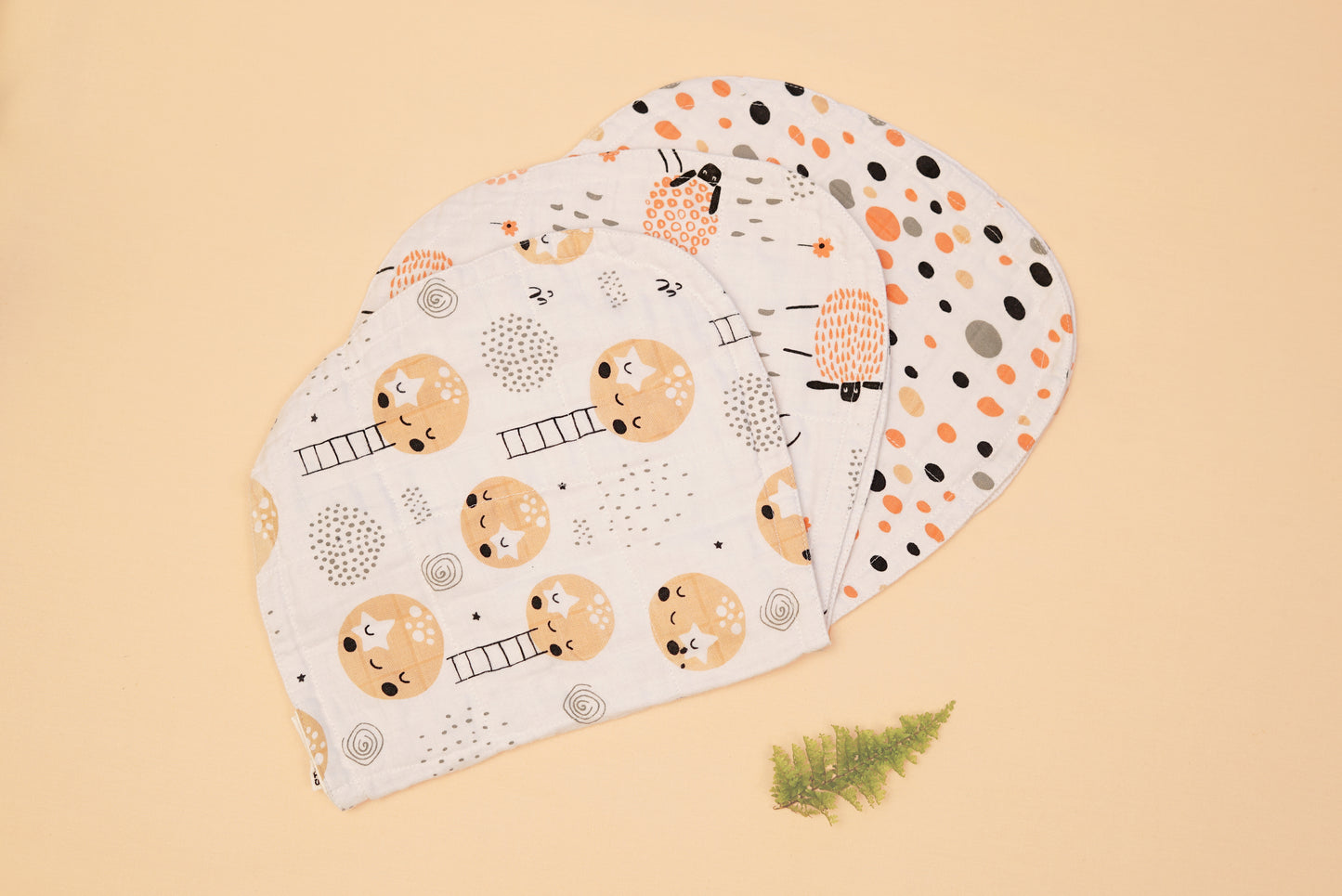 BURP CLOTH - Set of 3 - Butternut Squash