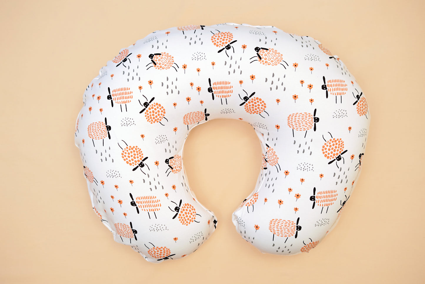 NURSING PILLOW  - Baa Baa That Sheep - Butternut Squash