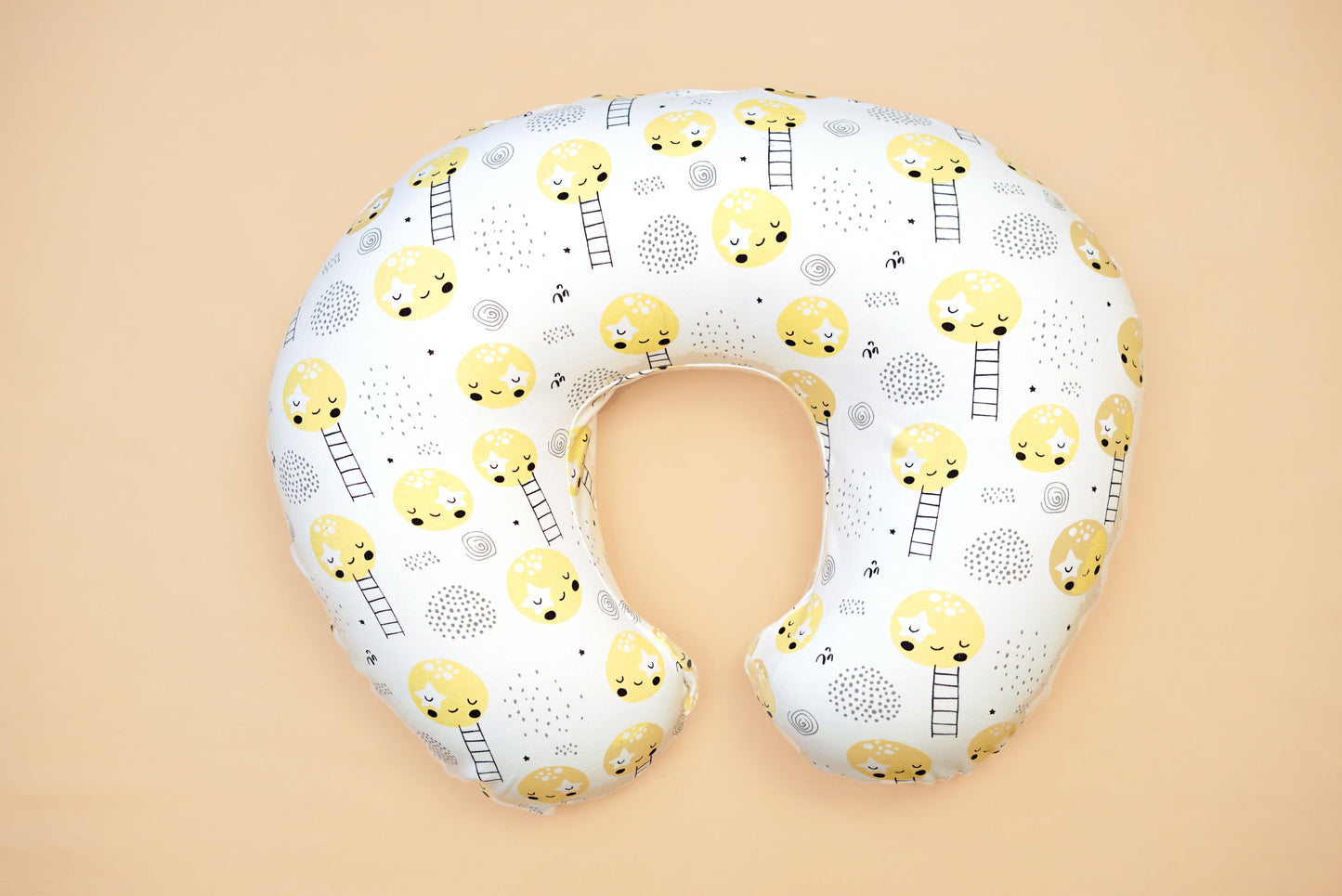 NURSING PILLOW  - Moon And The Starry Night - Lime & Lenomade