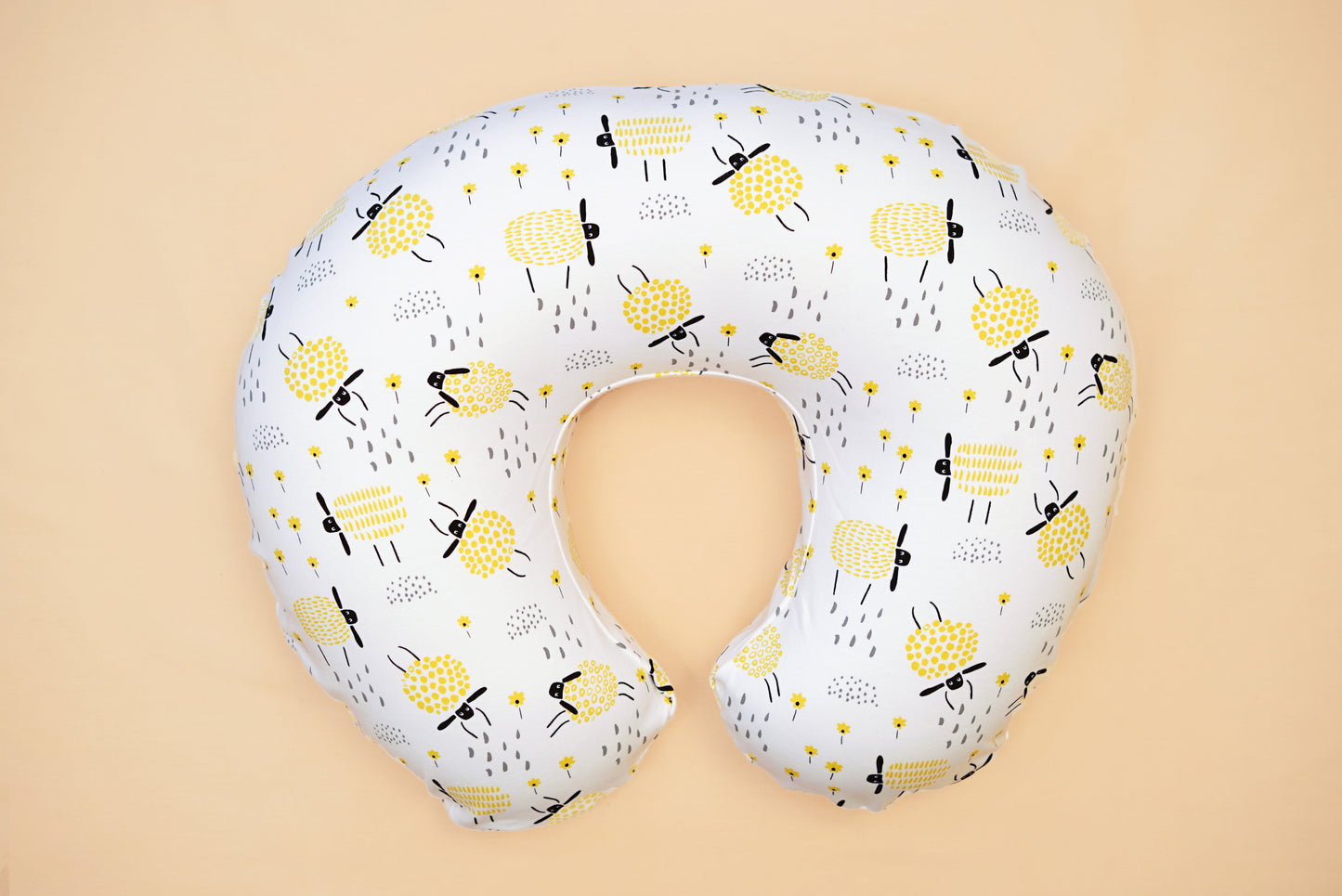NURSING PILLOW  - Baa Baa That Sheep  - Lime & Lenomade