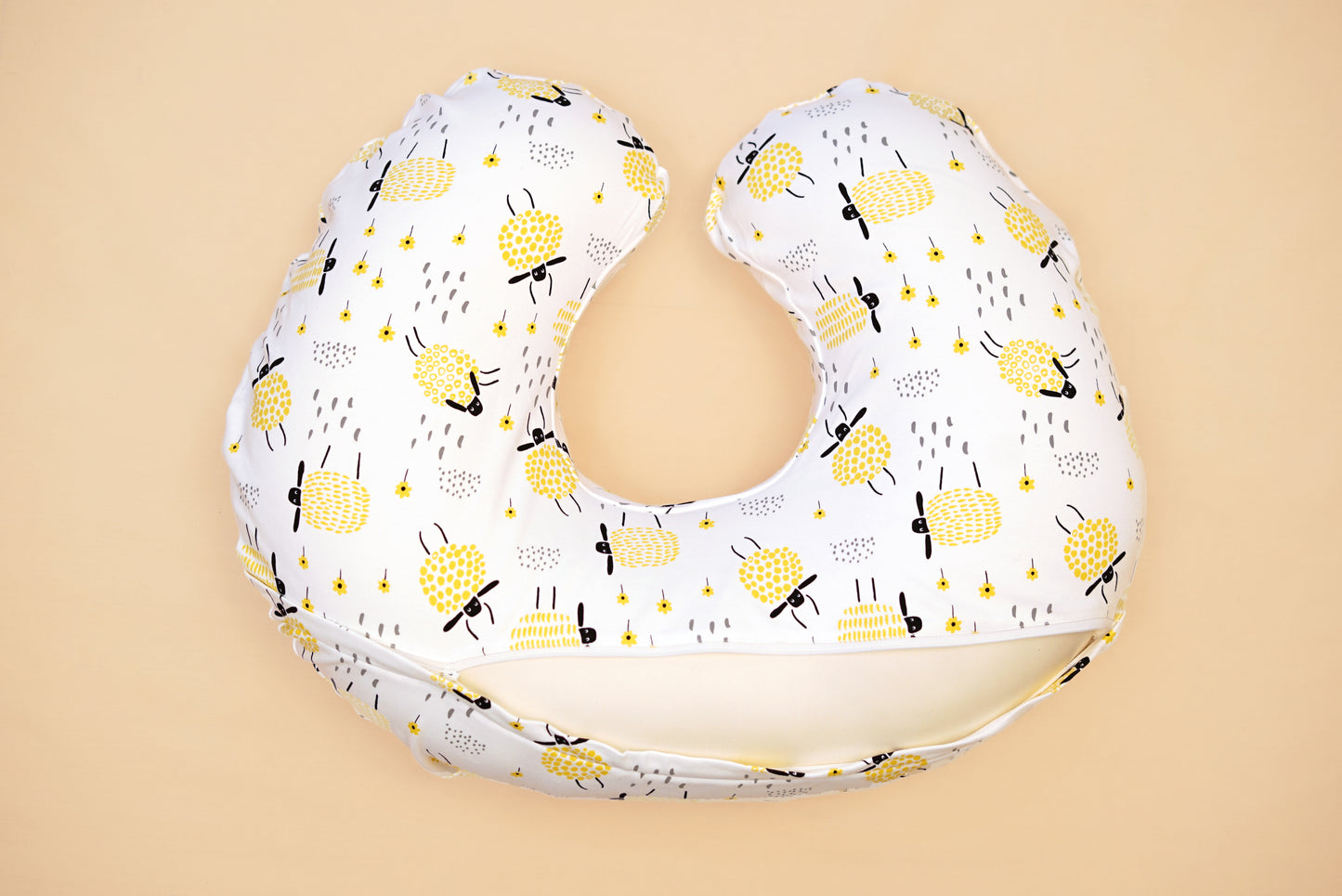 NURSING PILLOW  - Baa Baa That Sheep  - Lime & Lenomade