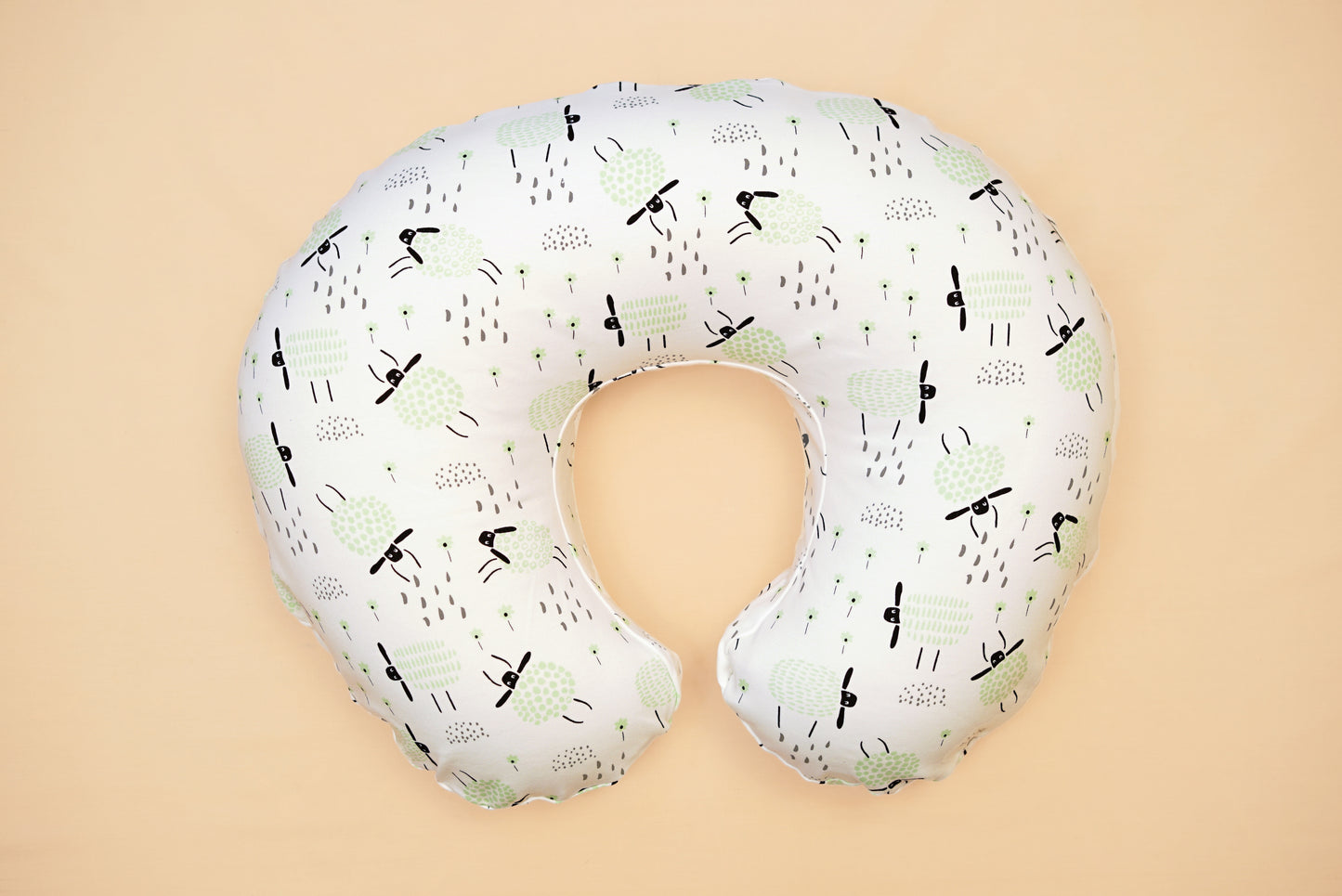 NURSING PILLOW  - Baa Baa That Sheep  - Whipper Seafoam