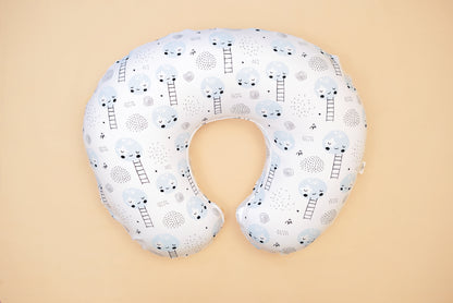 NURSING PILLOW  - Moon And The Starry Night - Blueberry Cream