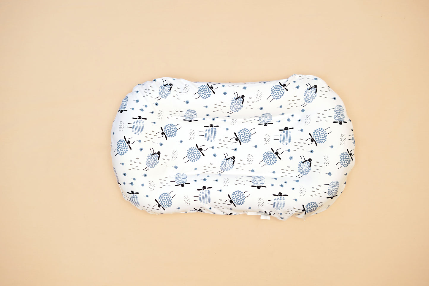 SNUGGLE BABY BED  - Baa Baa That Sheep - Blueberry Cream