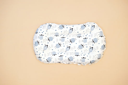 SNUGGLE BABY BED  - Baa Baa That Sheep - Blueberry Cream
