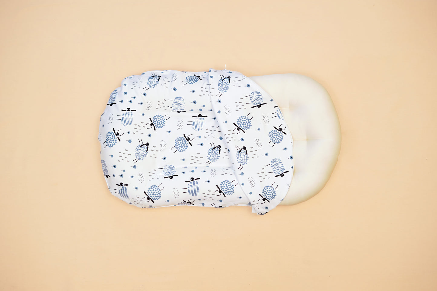 SNUGGLE BABY BED  - Baa Baa That Sheep - Blueberry Cream