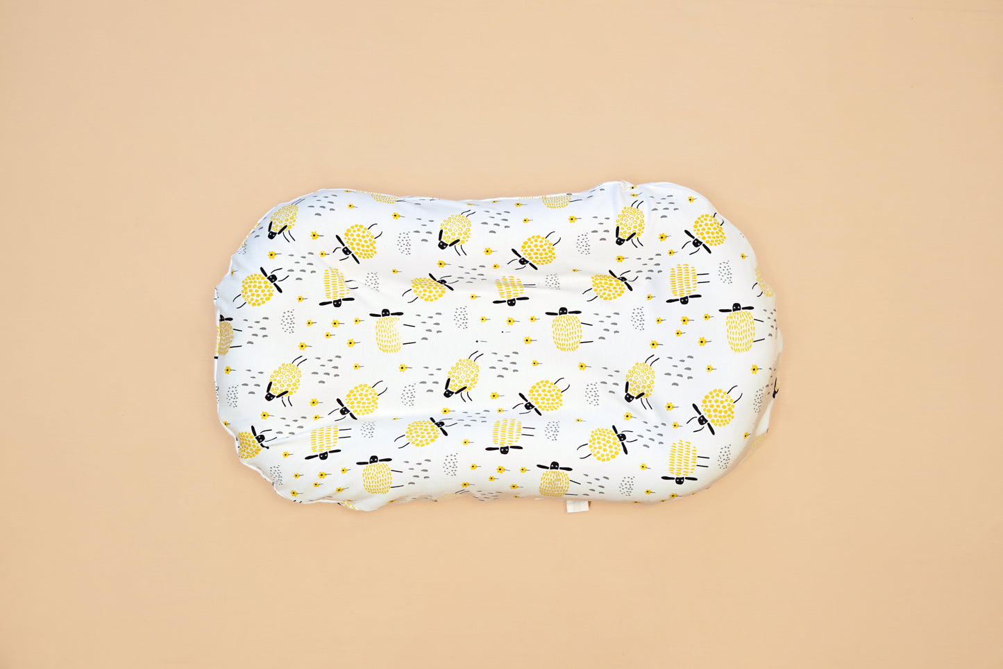 SNUGGLE BABY BED  - Baa Baa That Sheep  - Lime & Lenomade