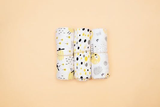 SWADDLE - Set of 3 - Lime & Lenomade