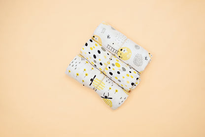 SWADDLE - Set of 3 - Lime & Lenomade