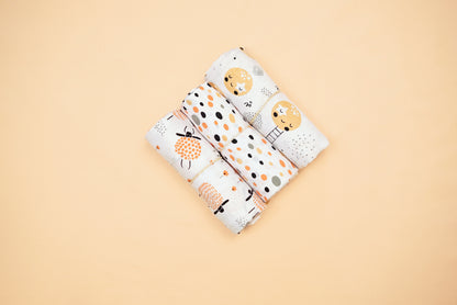 SWADDLE - Set of 3 - Butternut Squash